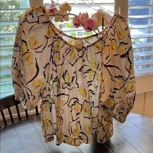 Velvet by Graham & Spencer Off-Shoulder Blouse, NWT